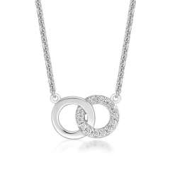 DOUBLE O LINK CZ & POLISHED NK, 42+3=45cm
