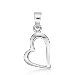 HEART PENDANT, ALL POLISH